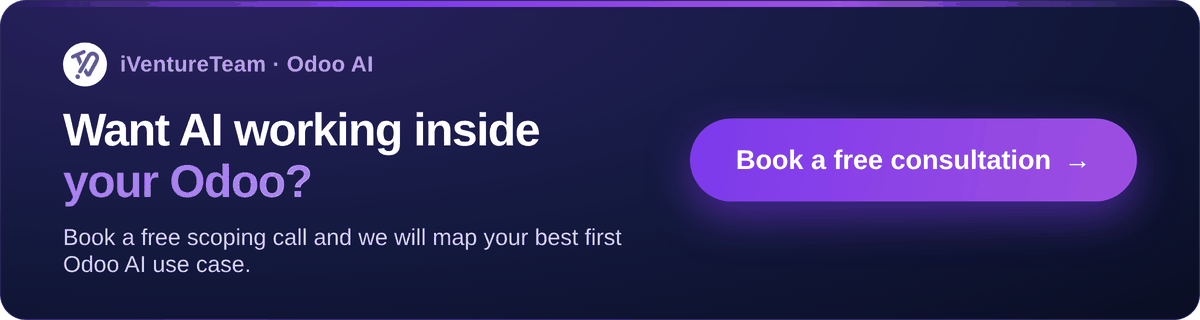 Let's AI working inside your Odoo.