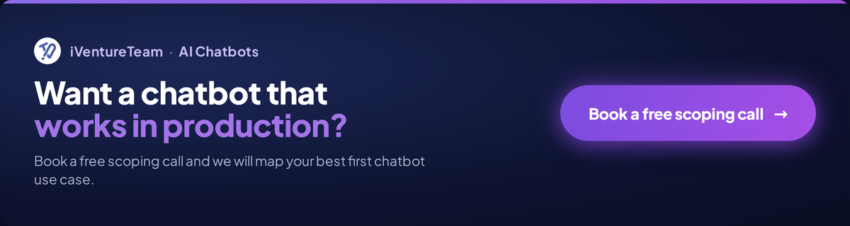 Book a Free Chatbot development consulting call!