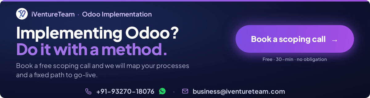 Book a free Odoo implementation scoping call