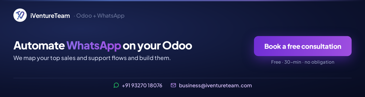 Book a Free Consultation to Automate WhatsApp on your Odoo