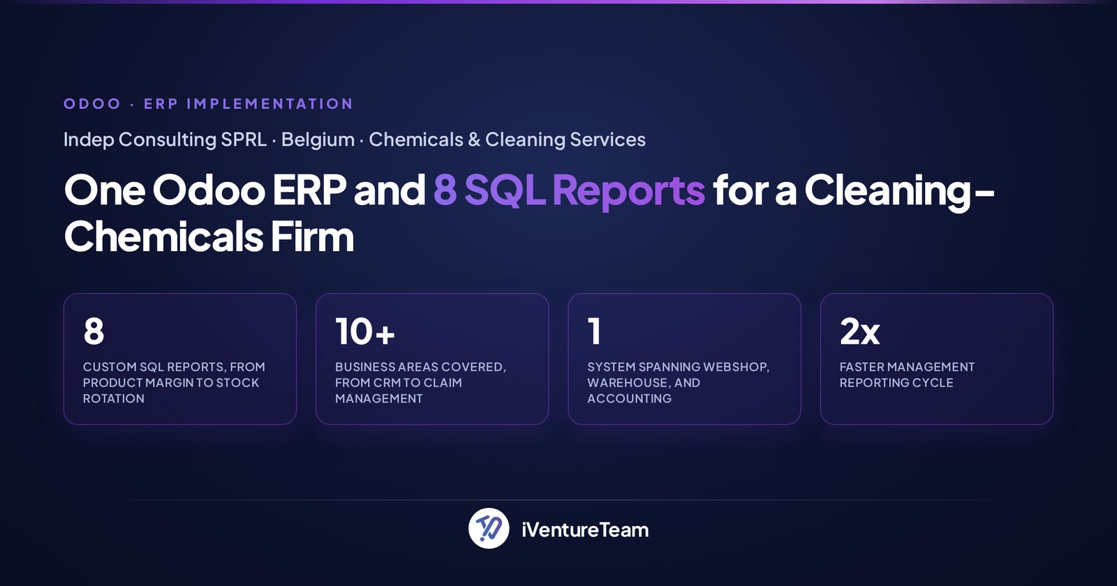 Case study: one Odoo ERP for a Belgian chemicals firm