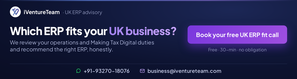 Book a Free UK ERP fit call for your small business.